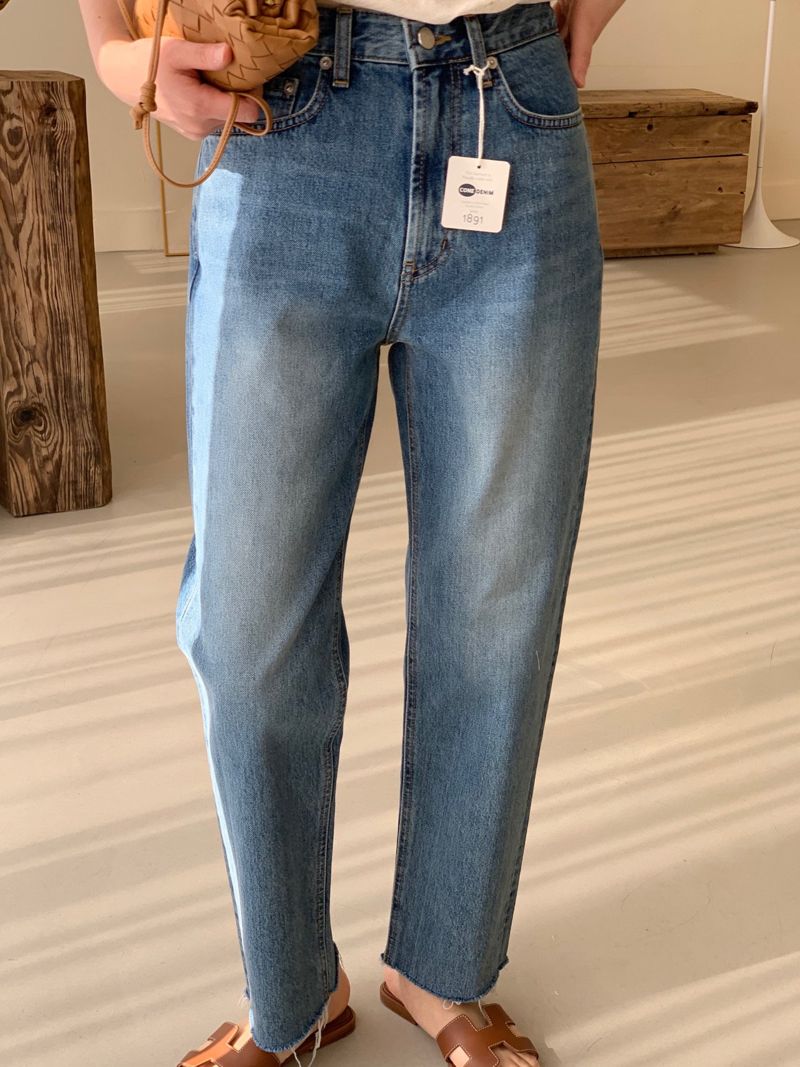 BOWEN - Korean Women Fashion - #Kfashion - Redone Origin Denim Pants - 11