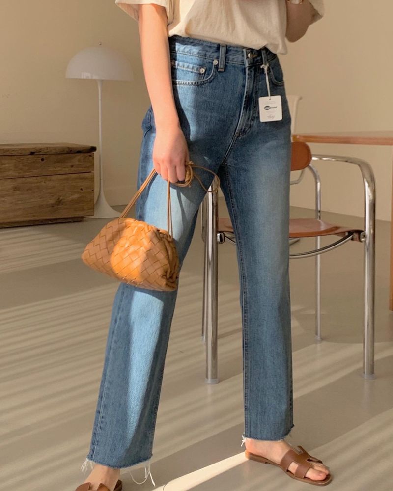 BOWEN - Korean Women Fashion - #Kfashion - Redone Origin Denim Pants - 2