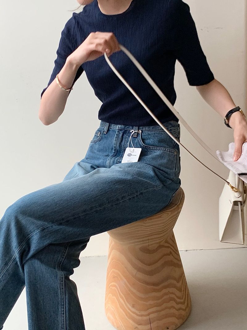 BOWEN - Korean Women Fashion - #Kfashion - Redone Origin Denim Pants - 5