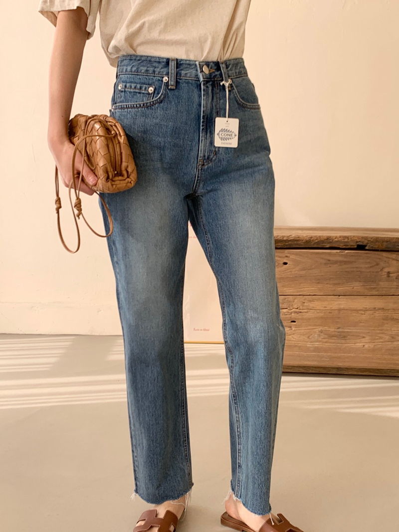 BOWEN - Korean Women Fashion - #Kfashion - Redone Origin Denim Pants - 8