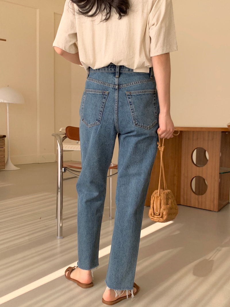 BOWEN - Korean Women Fashion - #Kfashion - Redone Origin Denim Pants - 9