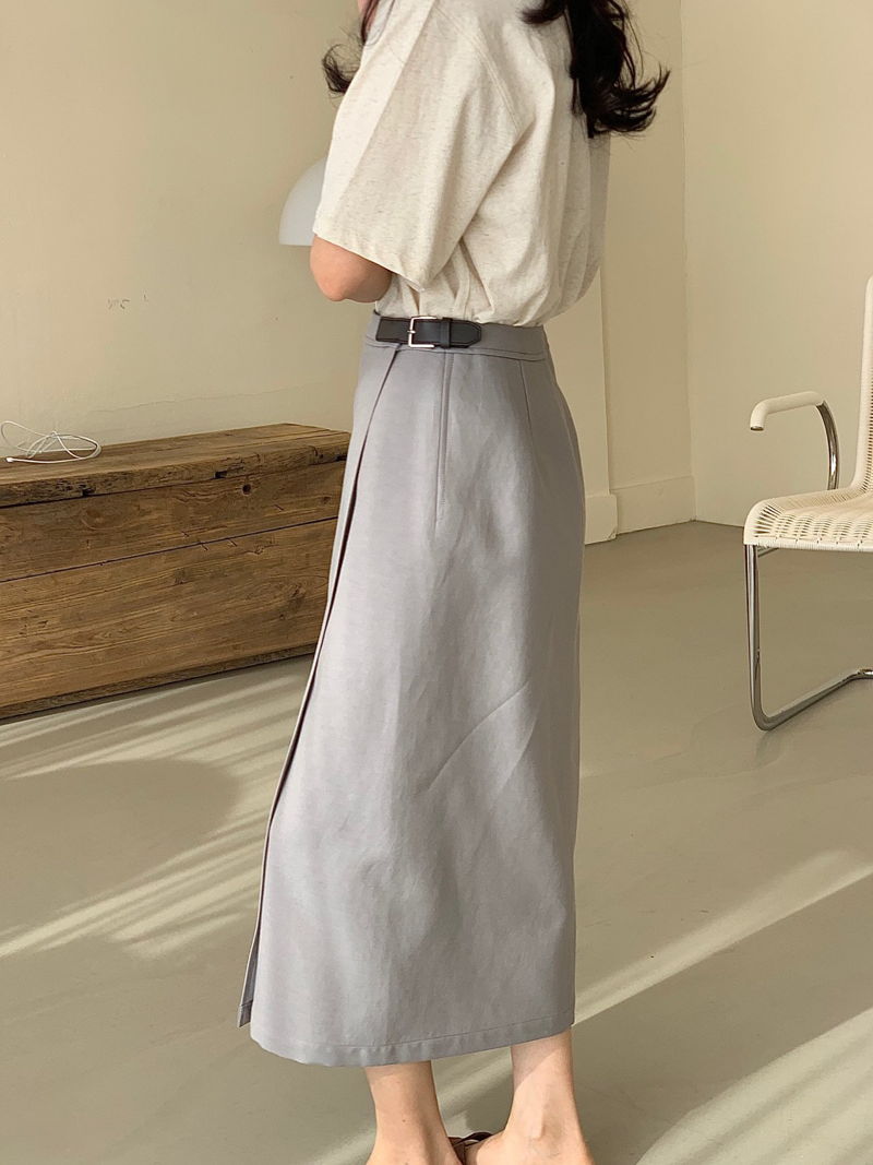 BOWEN - Korean Women Fashion - #Kfashion - Sander Wrap Skirt - 2