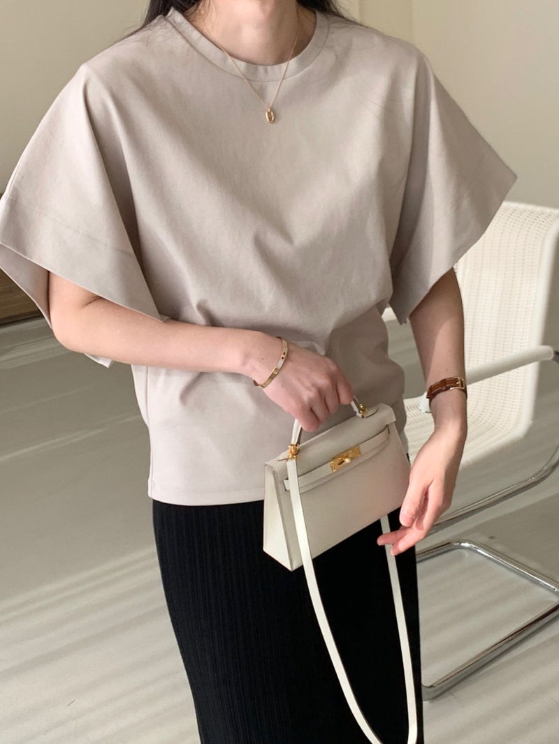 BOWEN - Korean Women Fashion - #Kfashion - Pima Bunto Tee