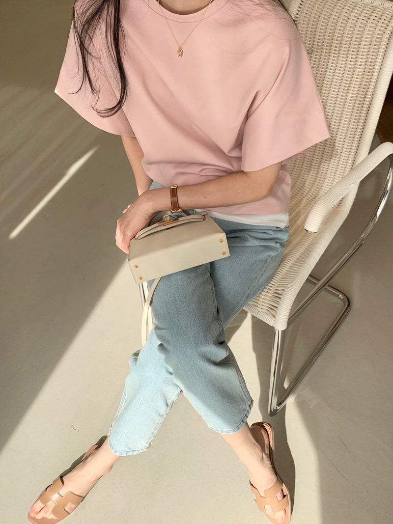 BOWEN - Korean Women Fashion - #Kfashion - Pima Bunto Tee - 7