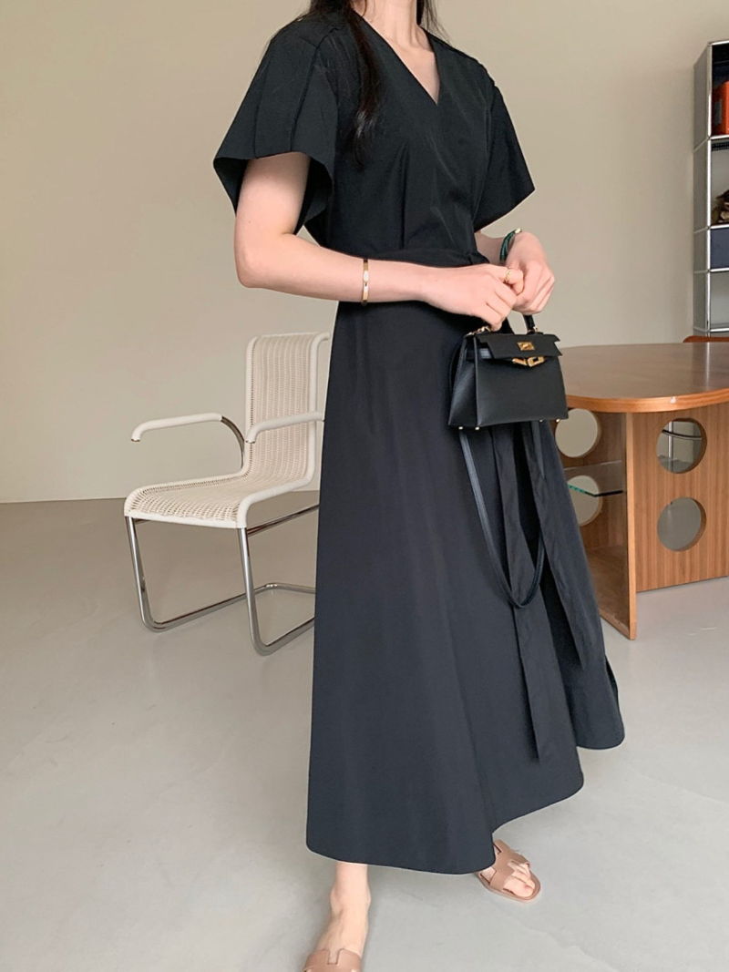 BOWEN - Korean Women Fashion - #Kfashion - Wrap One-piece - 10