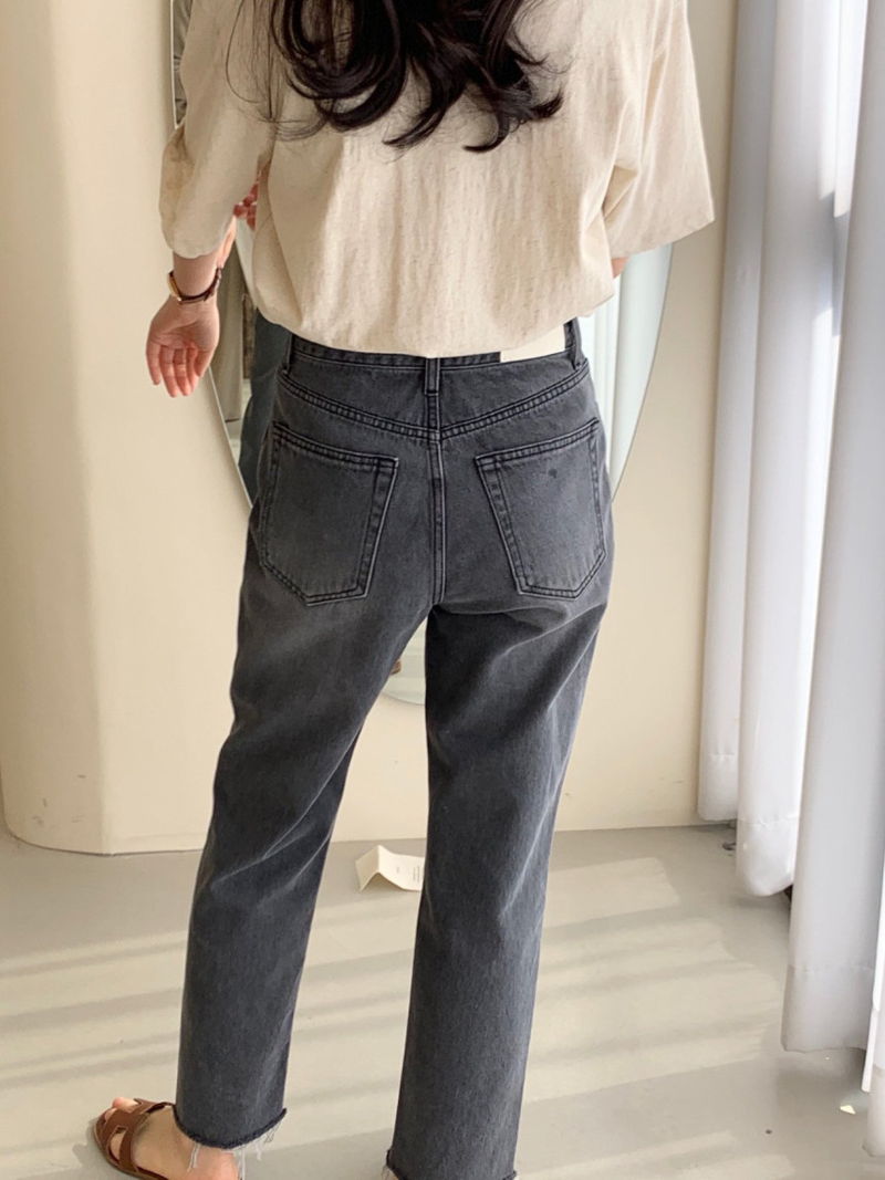 BOWEN - Korean Women Fashion - #Kfashion - Redone Light Denim Pants - 10