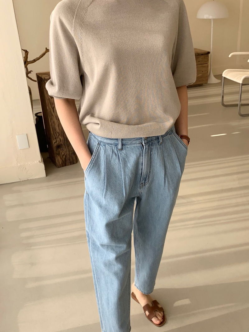 BOWEN - Korean Women Fashion - #Kfashion - Wholegarment Malim Round Pullover - 9