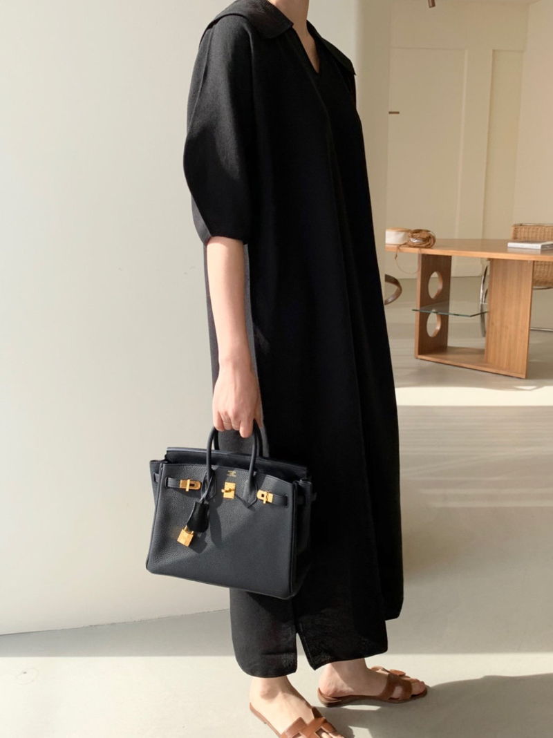 BOWEN - Korean Women Fashion - #Kfashion - Wholegarment Volume Collar One-piece - 12