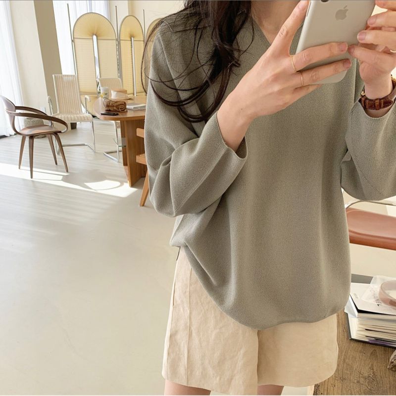BOWEN - Korean Women Fashion - #Kfashion - Wholegarment Sailor Collar Knit Pullover - 11