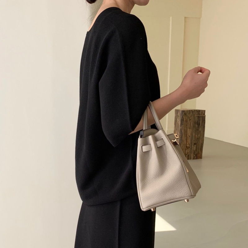 BOWEN - Korean Women Fashion - #Kfashion - Wholegarment Anduo Knit Top Bottom Set - 12