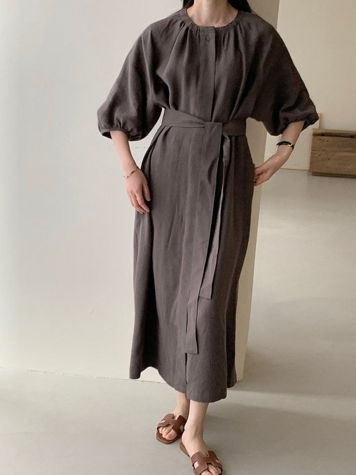 BOWEN - Korean Women Fashion - #Kfashion - Linen Isabel One-piece - 7
