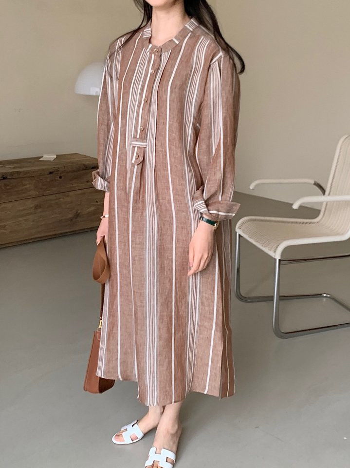 BOWEN - Korean Women Fashion - #Kfashion - Joseph Linen One-piece - 10