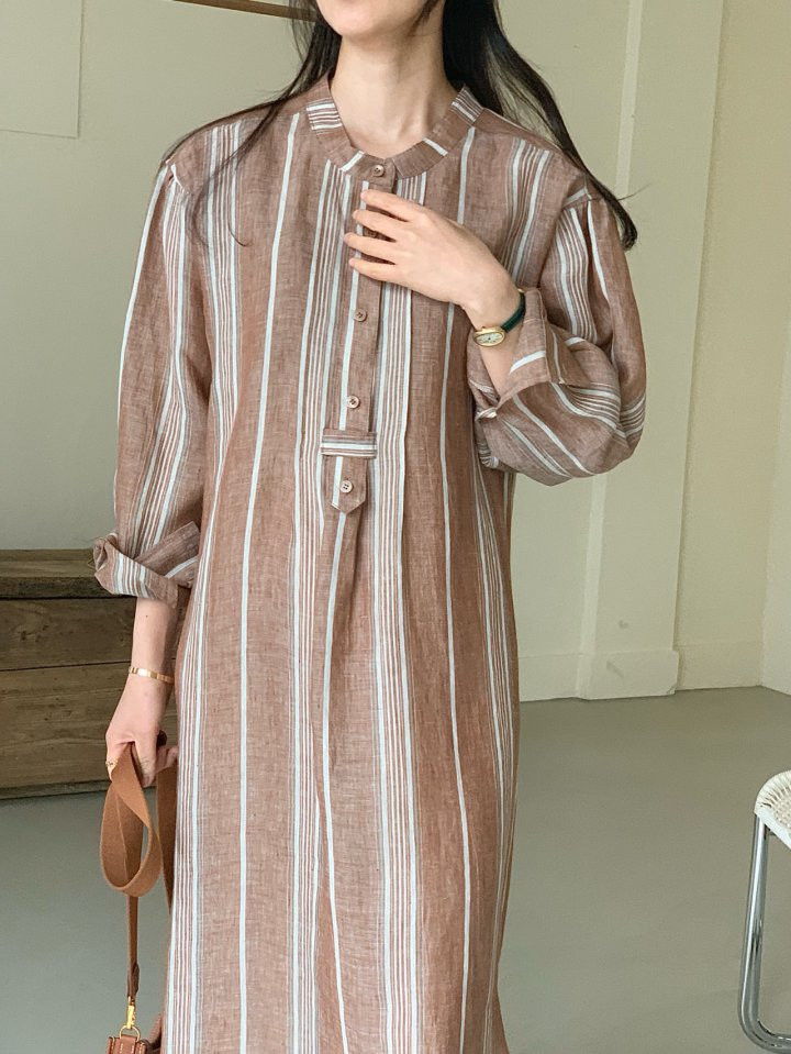 BOWEN - Korean Women Fashion - #Kfashion - Joseph Linen One-piece - 9