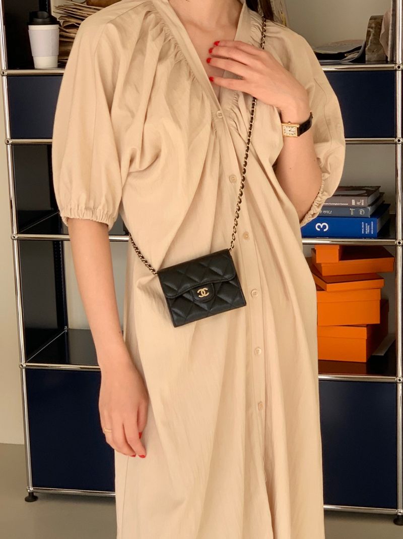 BOWEN - Korean Women Fashion - #Kfashion - Shirring One-piece - 6
