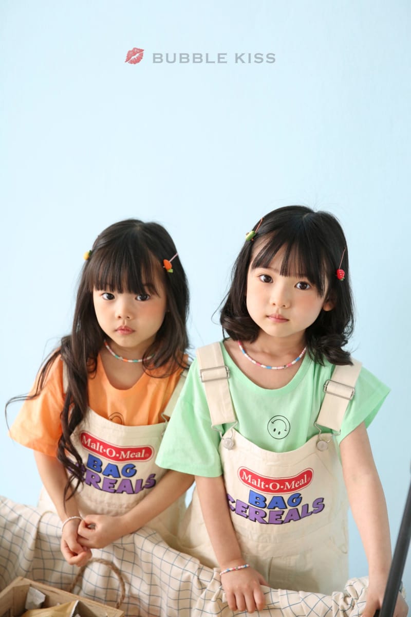 BUBBLE KISS - Korean Children Fashion - #Kfashion4kids - Cereal Dungarees Pants - 12