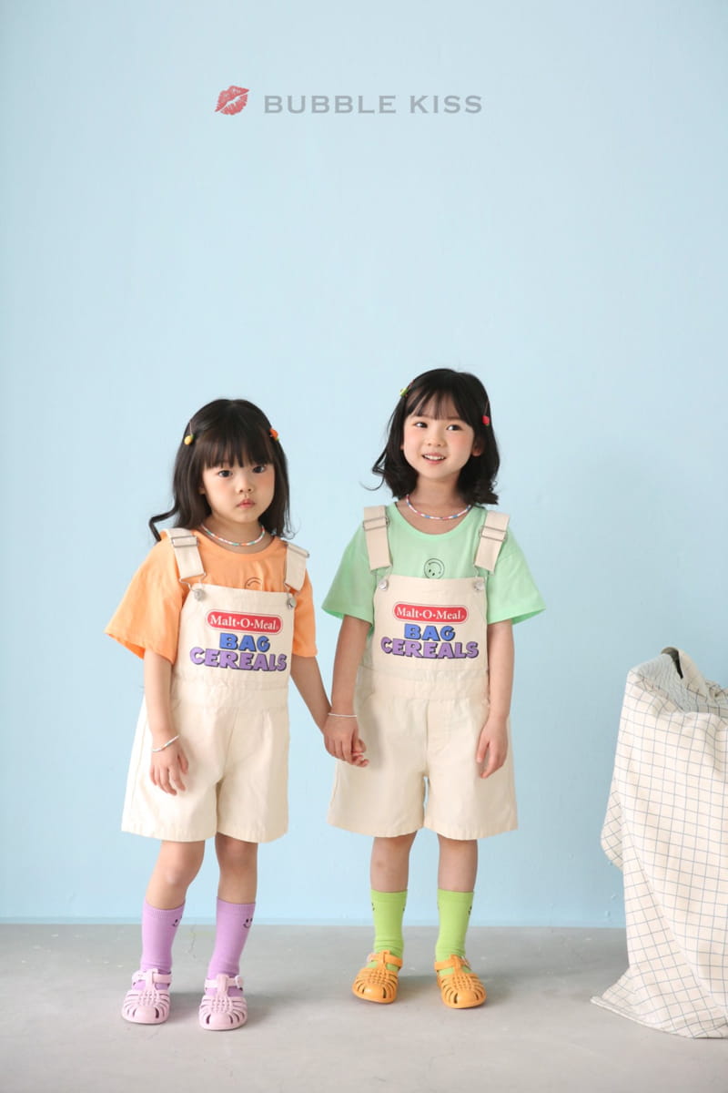 BUBBLE KISS - Korean Children Fashion - #Kfashion4kids - Cereal Dungarees Pants - 2