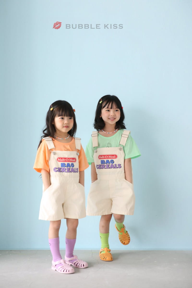BUBBLE KISS - Korean Children Fashion - #Kfashion4kids - Cereal Dungarees Pants - 5