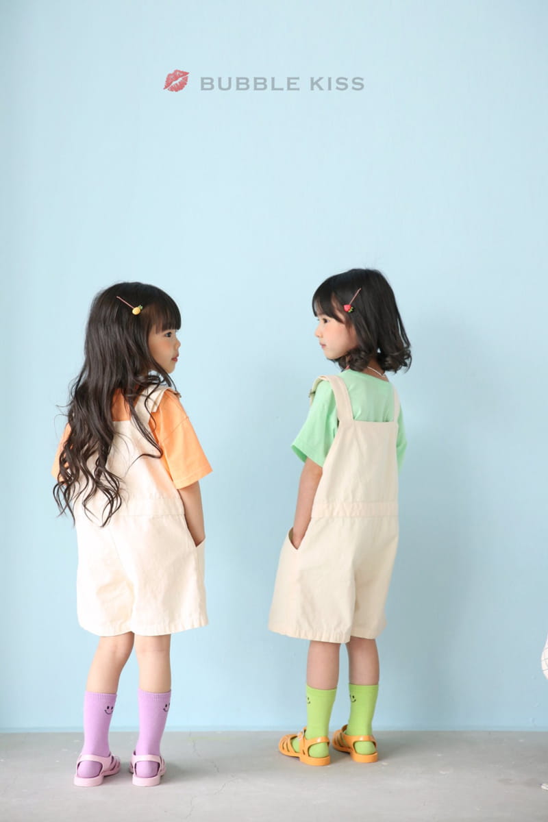 BUBBLE KISS - Korean Children Fashion - #Kfashion4kids - Cereal Dungarees Pants - 7