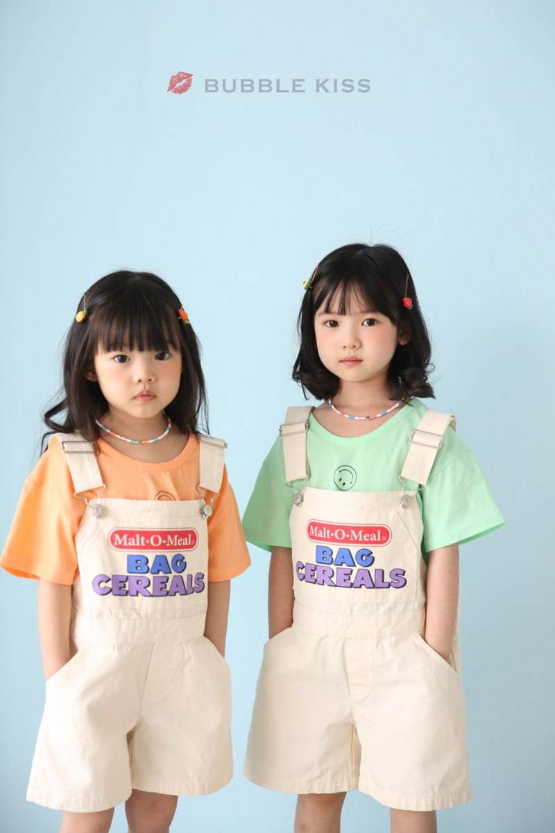 BUBBLE KISS - Korean Children Fashion - #Kfashion4kids - Cereal Dungarees Pants - 8