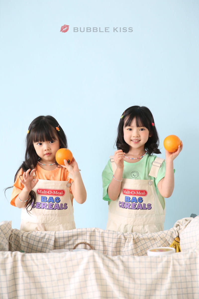 BUBBLE KISS - Korean Children Fashion - #Kfashion4kids - Cereal Dungarees Pants - 9