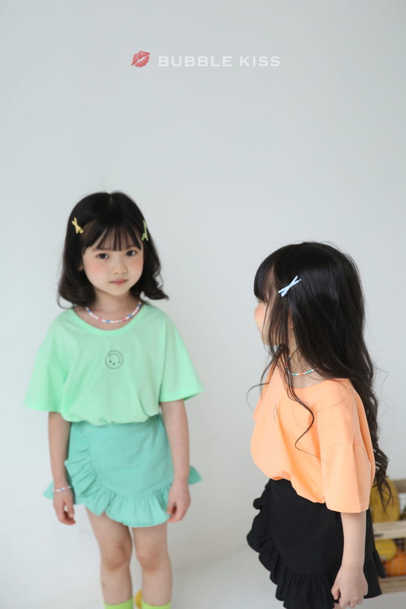 BUBBLE KISS - Korean Children Fashion - #Kfashion4kids - Smile Unbalance Tee - 2