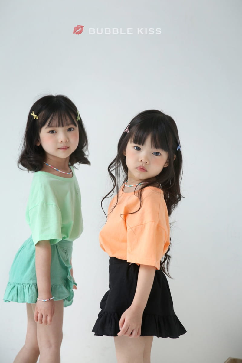 BUBBLE KISS - Korean Children Fashion - #Kfashion4kids - Smile Unbalance Tee - 3