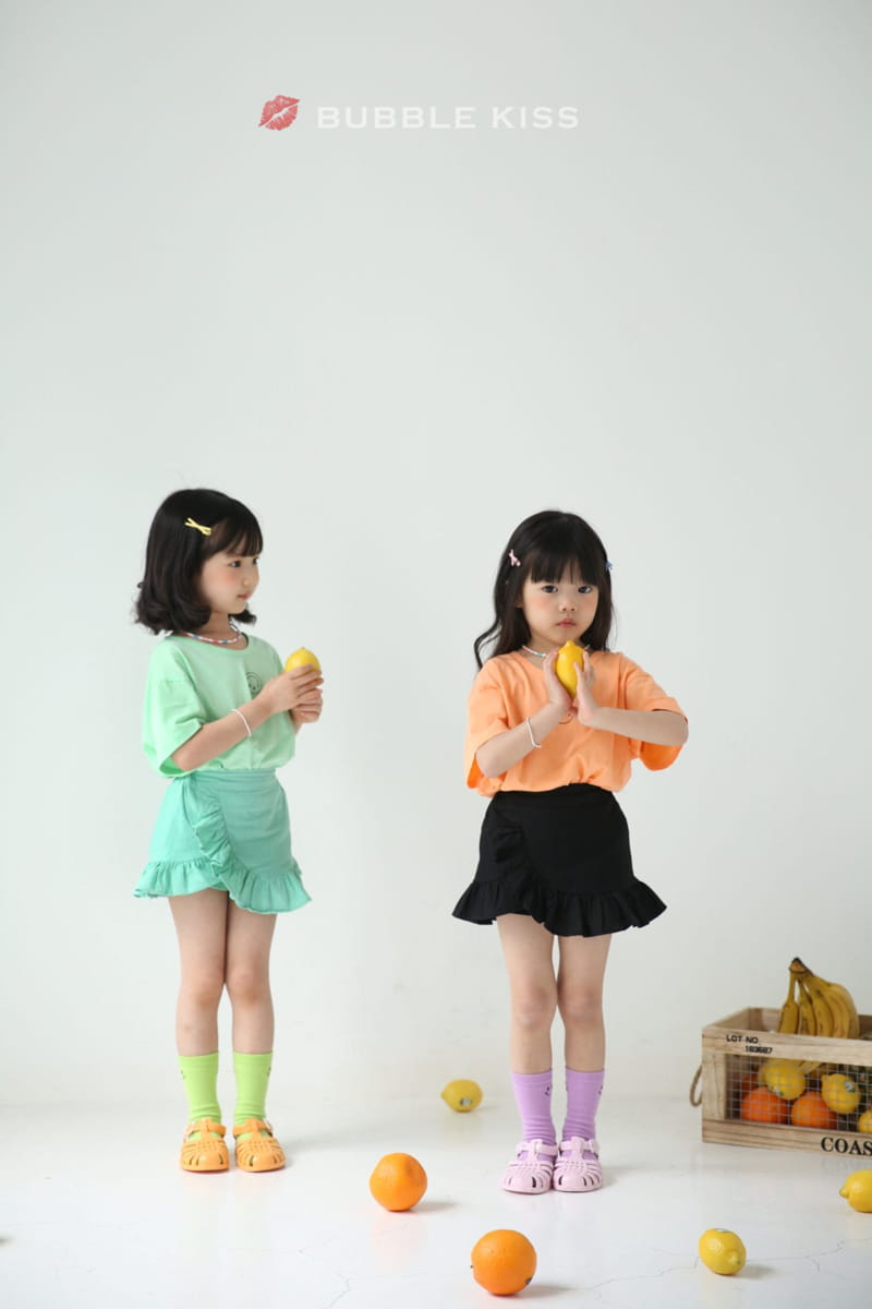 BUBBLE KISS - Korean Children Fashion - #Kfashion4kids - Smile Unbalance Tee - 5