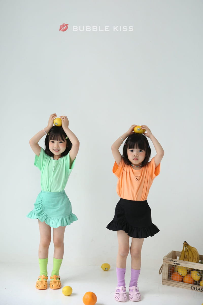 BUBBLE KISS - Korean Children Fashion - #Kfashion4kids - Smile Unbalance Tee - 6