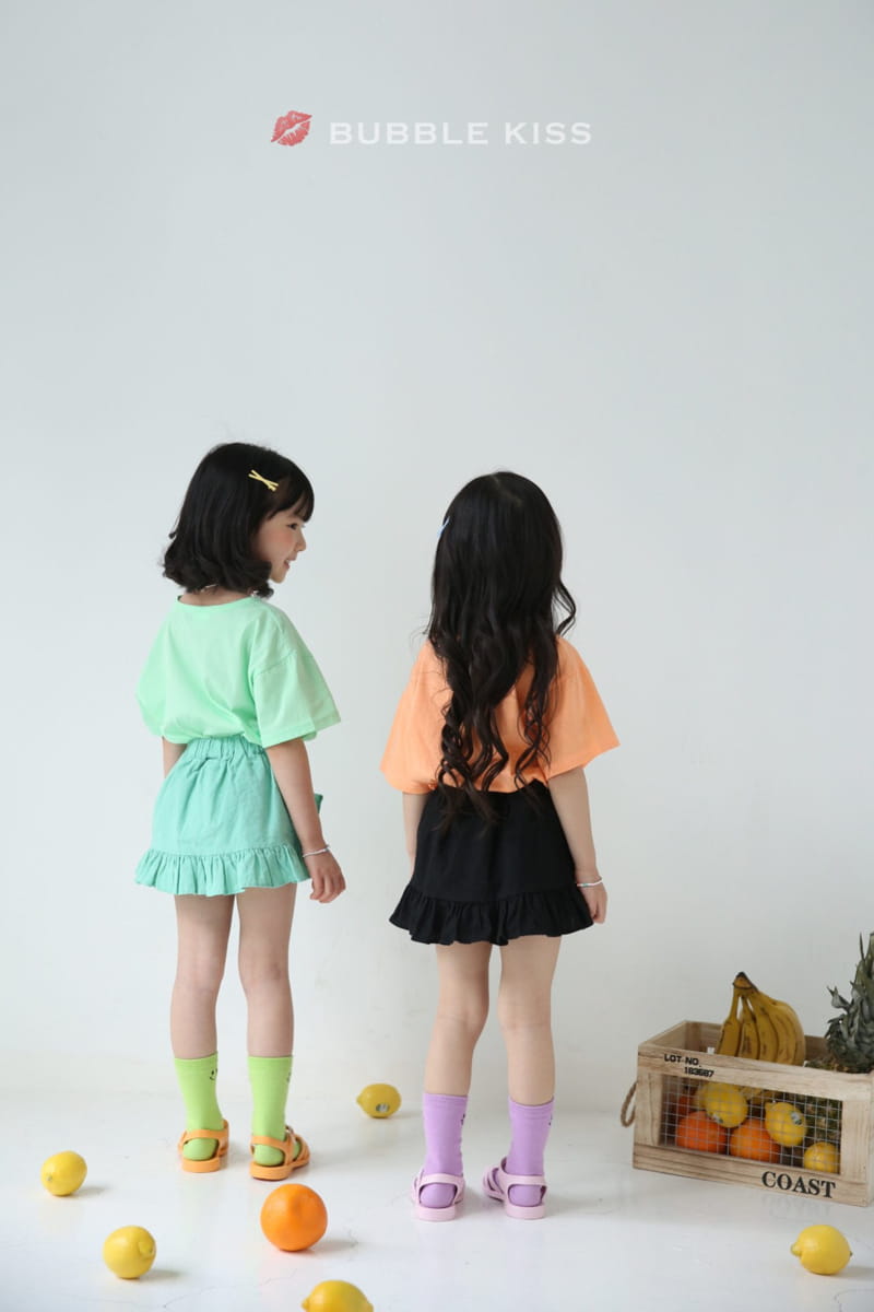 BUBBLE KISS - Korean Children Fashion - #Kfashion4kids - Smile Unbalance Tee - 7