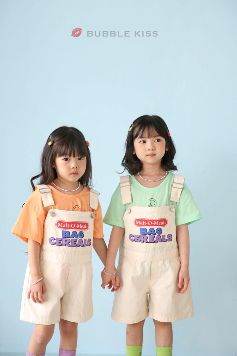 BUBBLE KISS - Korean Children Fashion - #Kfashion4kids - Smile Unbalance Tee - 8