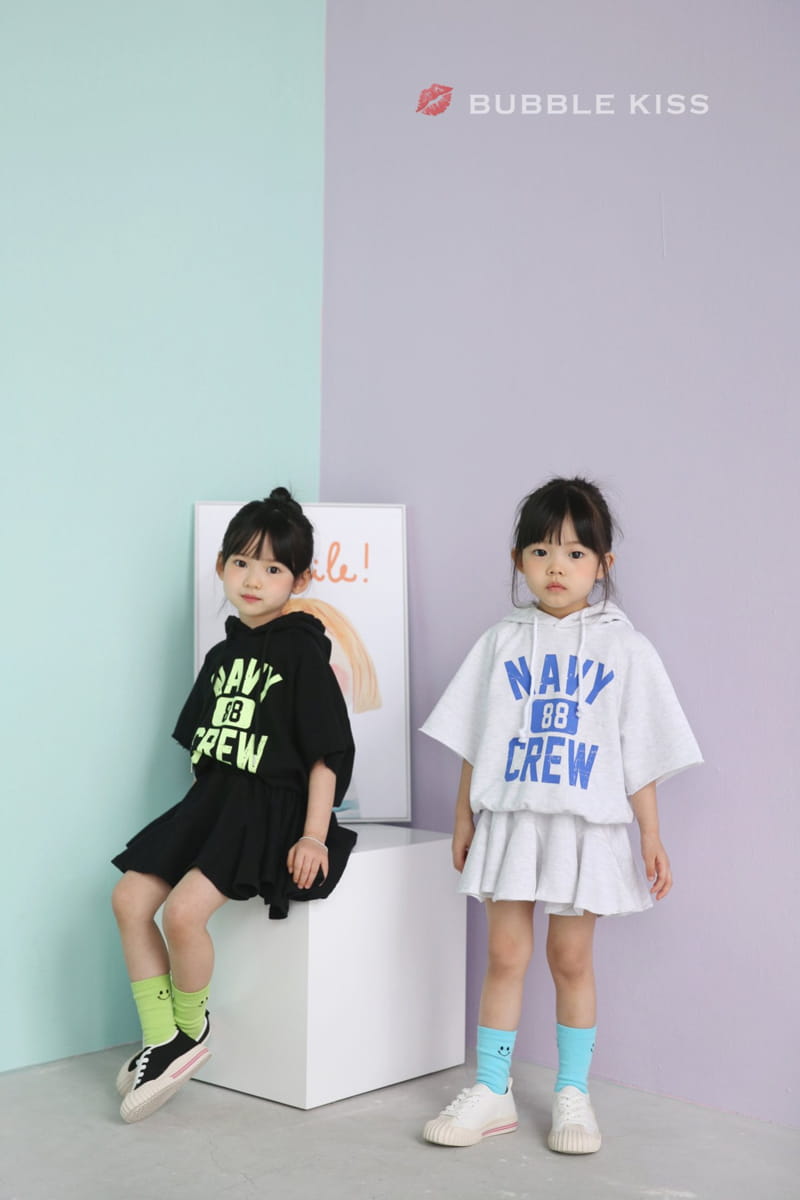 BUBBLE KISS - Korean Children Fashion - #Kfashion4kids - NAVY Top Bottom Set - 4