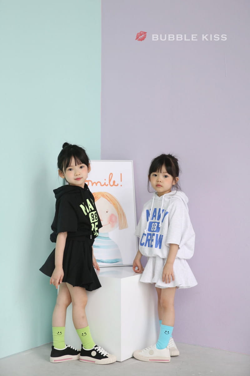 BUBBLE KISS - Korean Children Fashion - #Kfashion4kids - NAVY Top Bottom Set - 5
