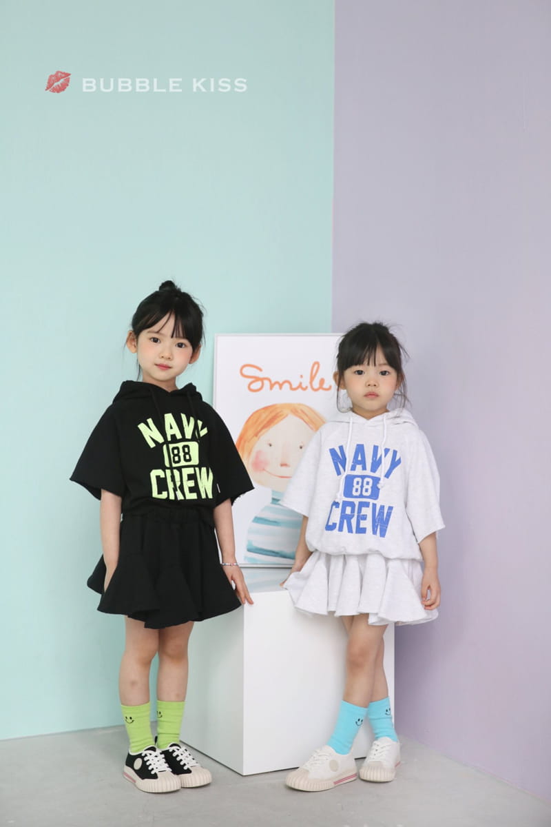 BUBBLE KISS - Korean Children Fashion - #Kfashion4kids - NAVY Top Bottom Set - 9