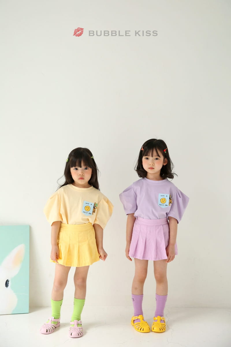 BUBBLE KISS - Korean Children Fashion - #Kfashion4kids - Teddy Bear Puff Tee - 4