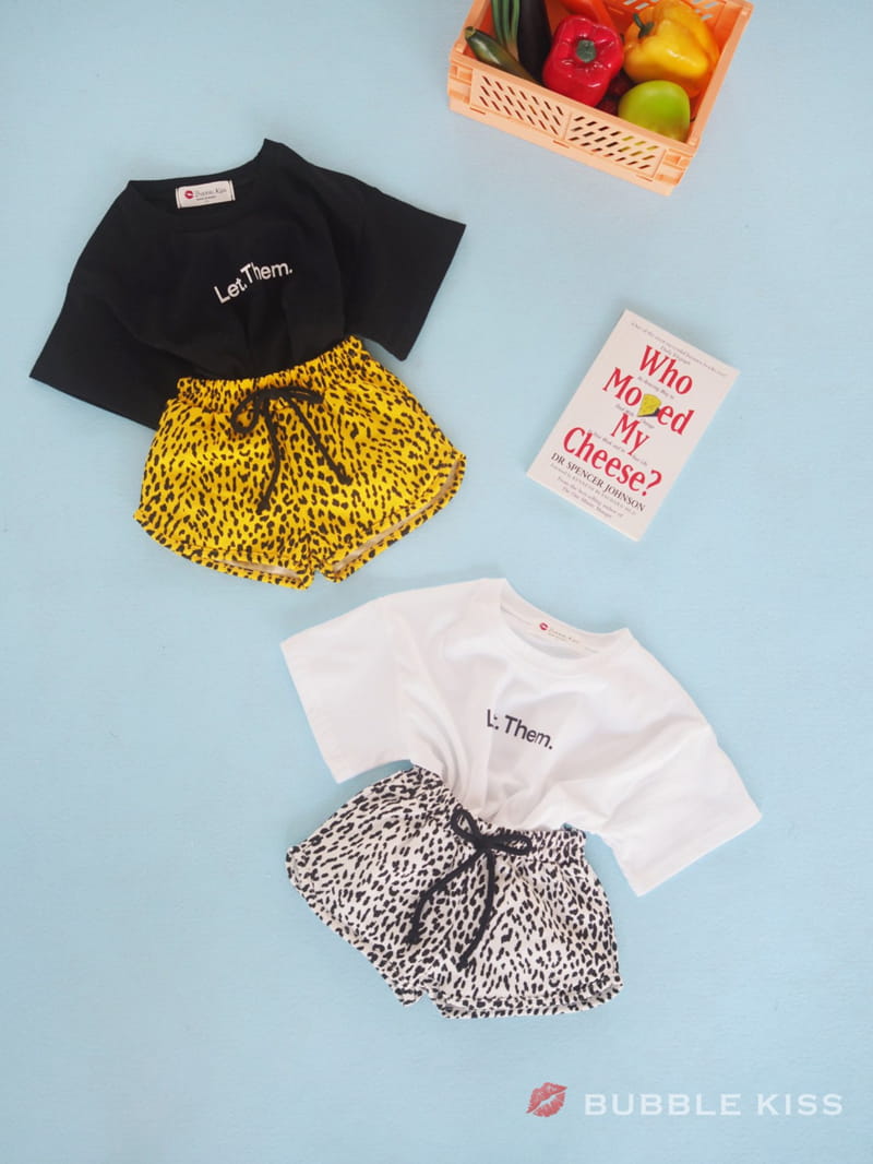 BUBBLE KISS - Korean Children Fashion - #Kfashion4kids - Leopard Top Bottom set - 2