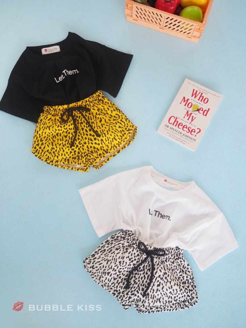 BUBBLE KISS - Korean Children Fashion - #Kfashion4kids - Leopard Top Bottom set - 3
