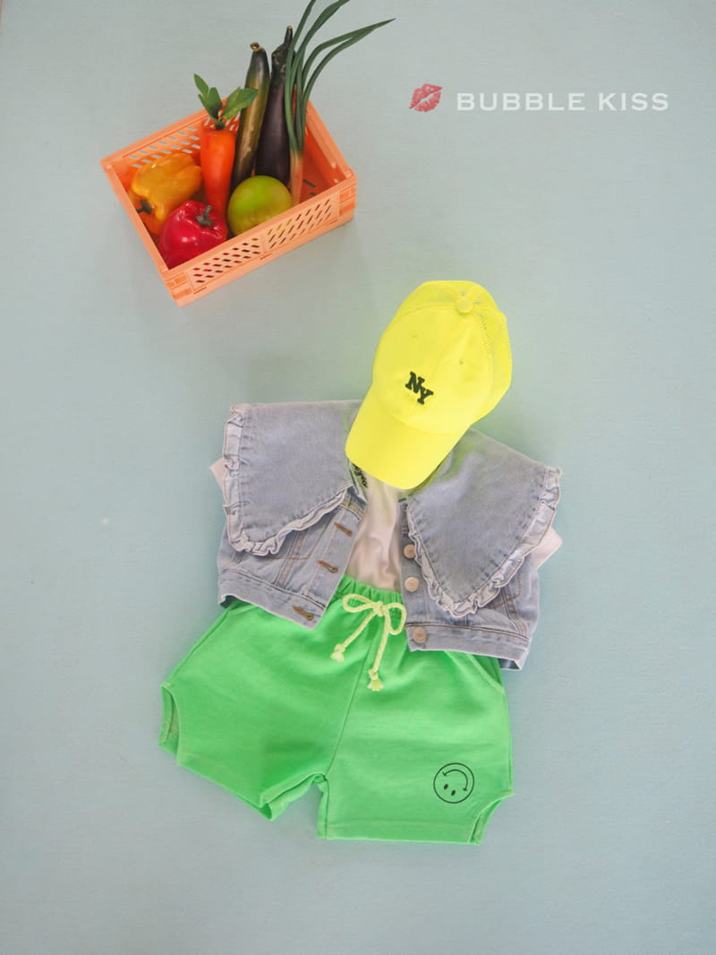 BUBBLE KISS - Korean Children Fashion - #Kfashion4kids - Frill Denim Vest - 10