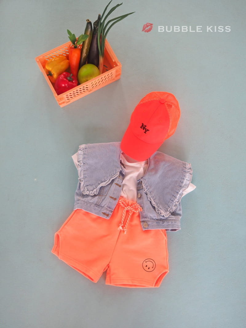 BUBBLE KISS - Korean Children Fashion - #Kfashion4kids - Frill Denim Vest - 8