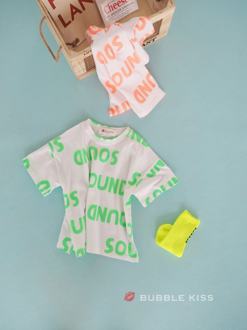 BUBBLE KISS - Korean Children Fashion - #Kfashion4kids - Neon Sound Long Tee - 2