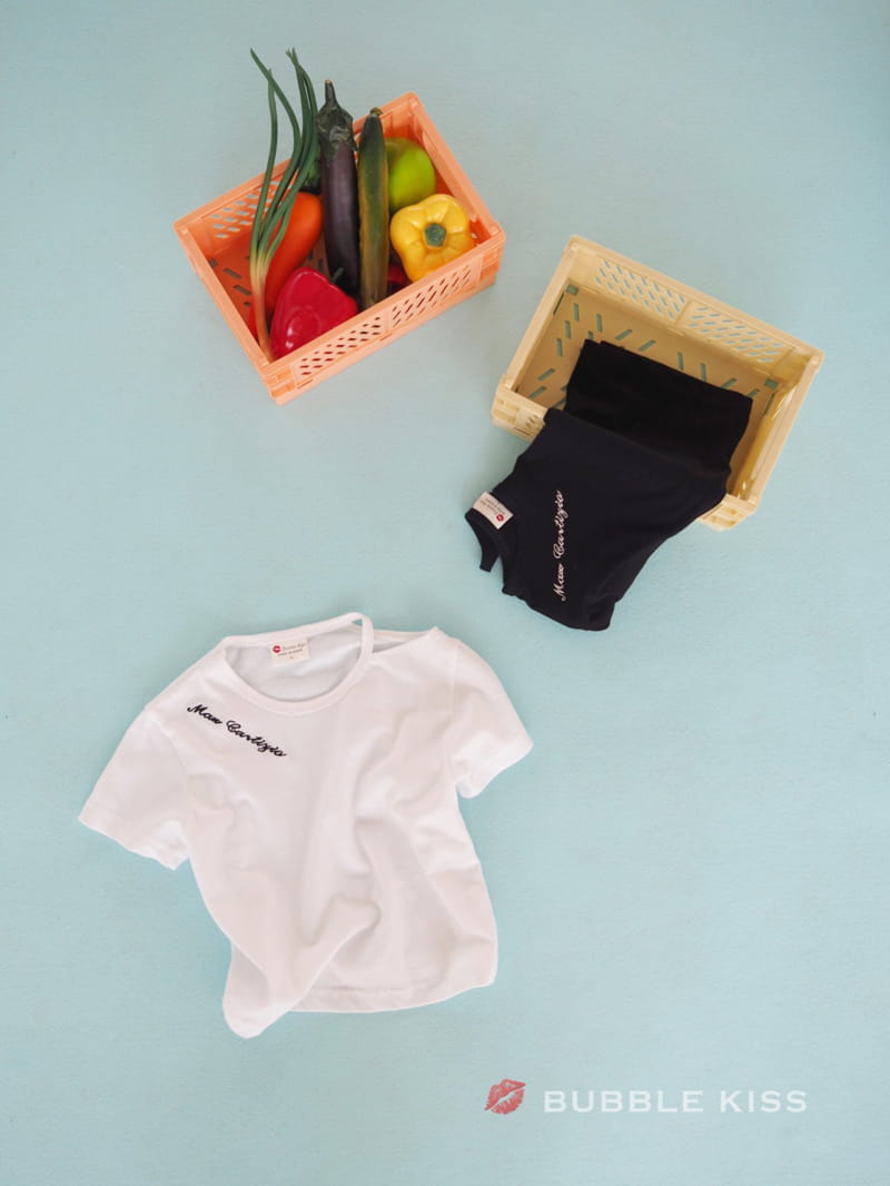 BUBBLE KISS - Korean Children Fashion - #Kfashion4kids - Lettering Choker Tee