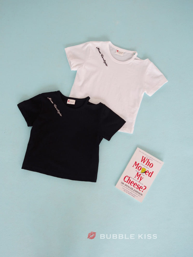 BUBBLE KISS - Korean Children Fashion - #Kfashion4kids - Lettering Choker Tee - 2
