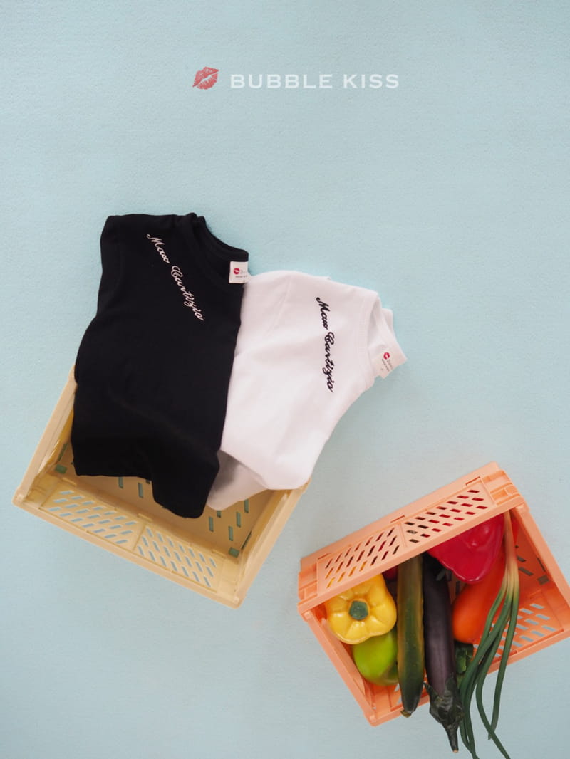 BUBBLE KISS - Korean Children Fashion - #Kfashion4kids - Lettering Choker Tee - 3