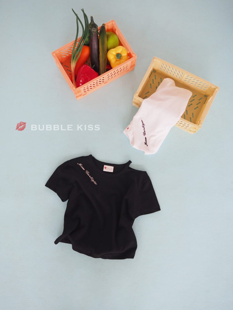 BUBBLE KISS - Korean Children Fashion - #Kfashion4kids - Lettering Choker Tee - 4