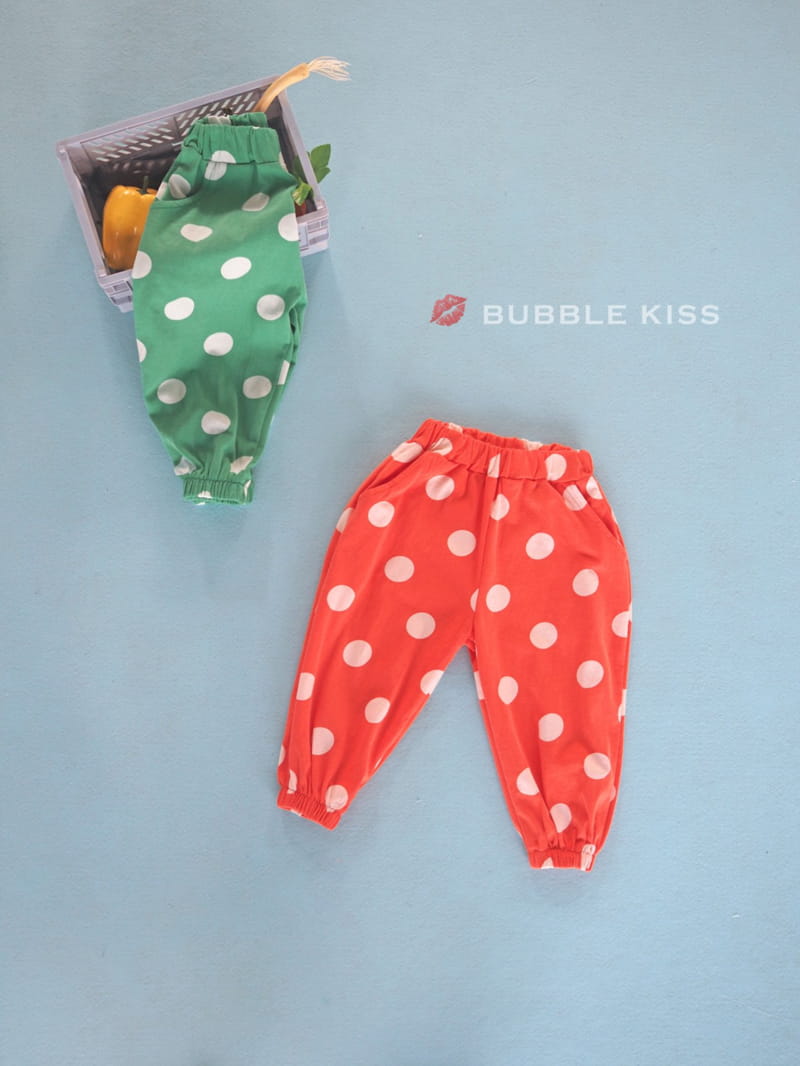 BUBBLE KISS - Korean Children Fashion - #Kfashion4kids - Dots Jogger Pants - 2