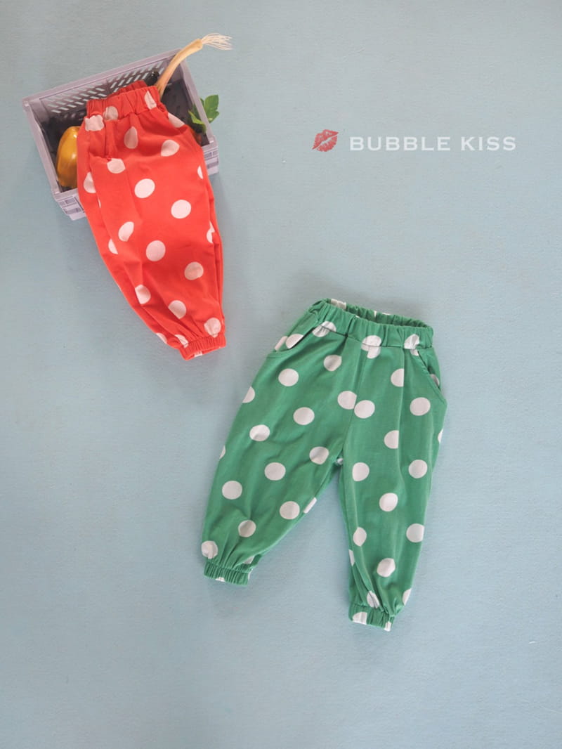 BUBBLE KISS - Korean Children Fashion - #Kfashion4kids - Dots Jogger Pants - 4