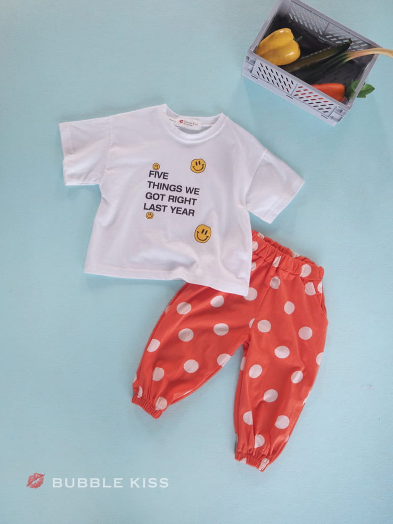 BUBBLE KISS - Korean Children Fashion - #Kfashion4kids - Dots Jogger Pants - 6