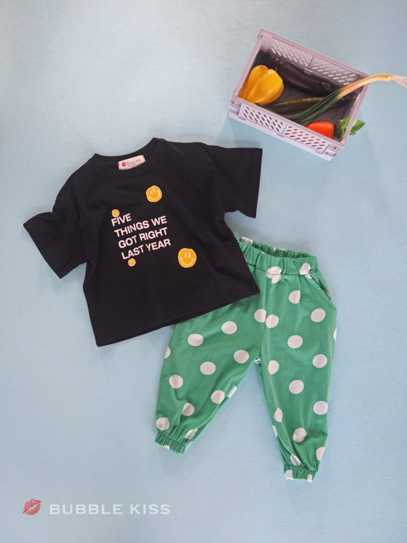 BUBBLE KISS - Korean Children Fashion - #Kfashion4kids - Dots Jogger Pants - 7