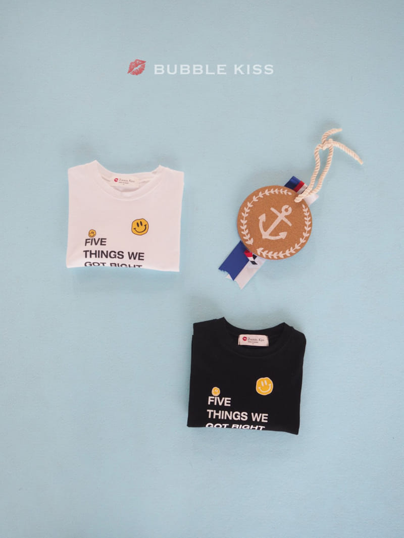BUBBLE KISS - Korean Children Fashion - #Kfashion4kids - Five Smile Tee - 2