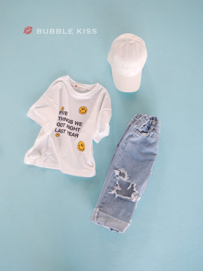 BUBBLE KISS - Korean Children Fashion - #Kfashion4kids - Five Smile Tee - 4