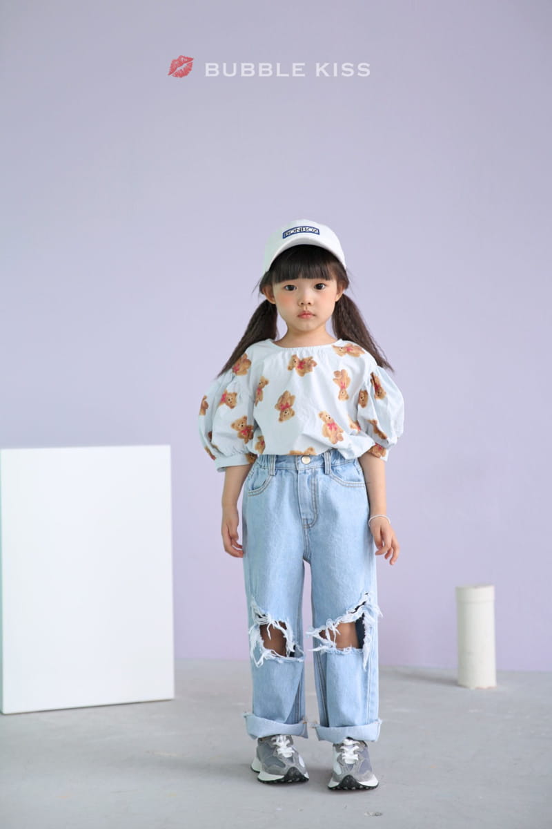 BUBBLE KISS - Korean Children Fashion - #Kfashion4kids - Mopa Slit Jeans